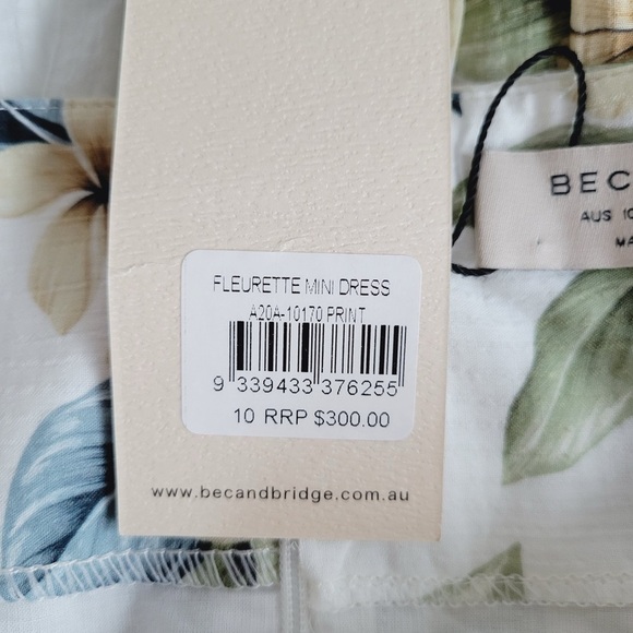 Bec & Bridge Floral Fleurette Mini Dress - Picture 10 of 13